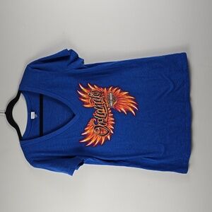 Harley Davidson Orlando Florida Flames wings graphic fitted 2x vneck tshirt